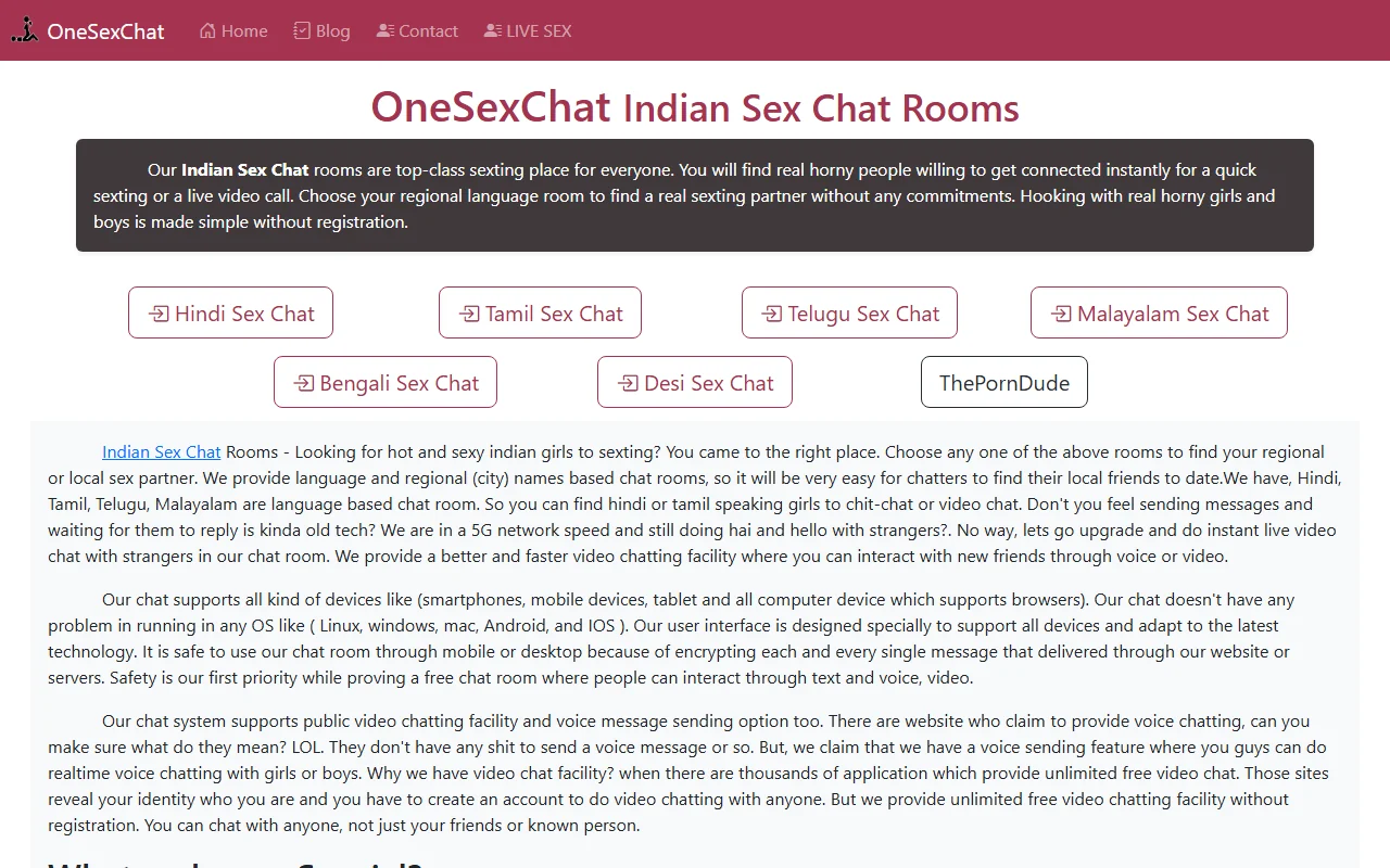 Screenshot of Onesexchat